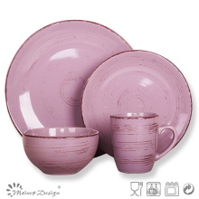 Atacado Roxo Ceramic 16PCS Jantar Set